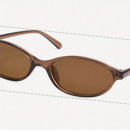 Retro Oval Cat Eye for Women Y2k Trendy Narrow Sunnies Designer AR82253