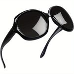 Oversized Fashion Glasses Womens Trendy Large Driving Fashion Glasses Ladies Protective Big Sunnies Shades
