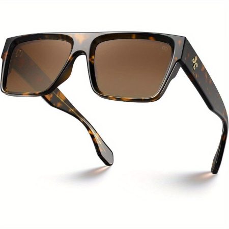 VISOONE Oversized Square Fashion Glasses - Protection, Large Square Frames, Non-Prescription Shades for Women & Men, Everyday & Special Events - Alba, Trendy Eyewear, Durable Eyewear