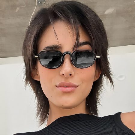 Men'S Retro Oversized Sunglasses - Black PC Frame & AC Lens, Lightweight Casual Style for Outdoor Activities, Everyday Sunglasses | Retro Sunglasses | Lightweight Sunglasses